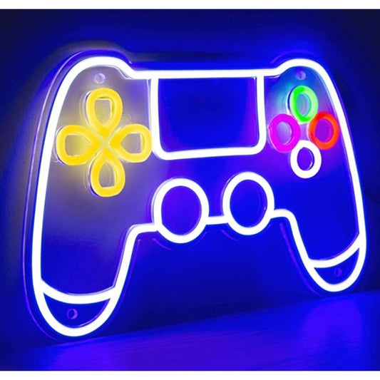 Fun Bright Playstation Arcade Room Game Controller LED Night Light Gamer Decorat