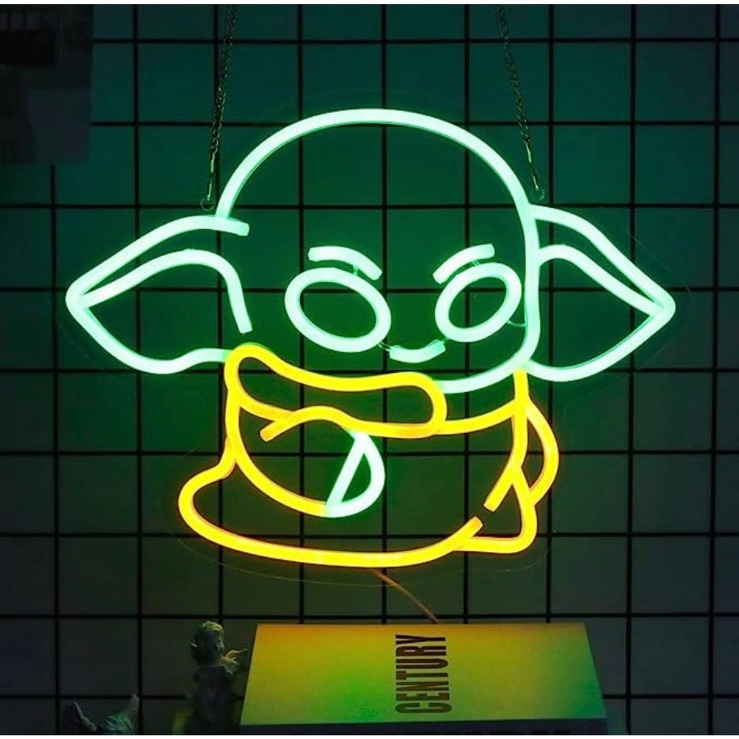Cute Vivid Bright Green Baby Yoda LED Night Light Star Wars Room Wall Decor